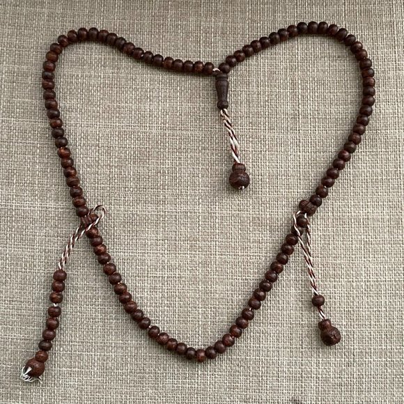 Tasbeeh Handmade Real Wood Dark Brown Beads Islamic Religious Beads Prayer Beads - Picture 10 of 10